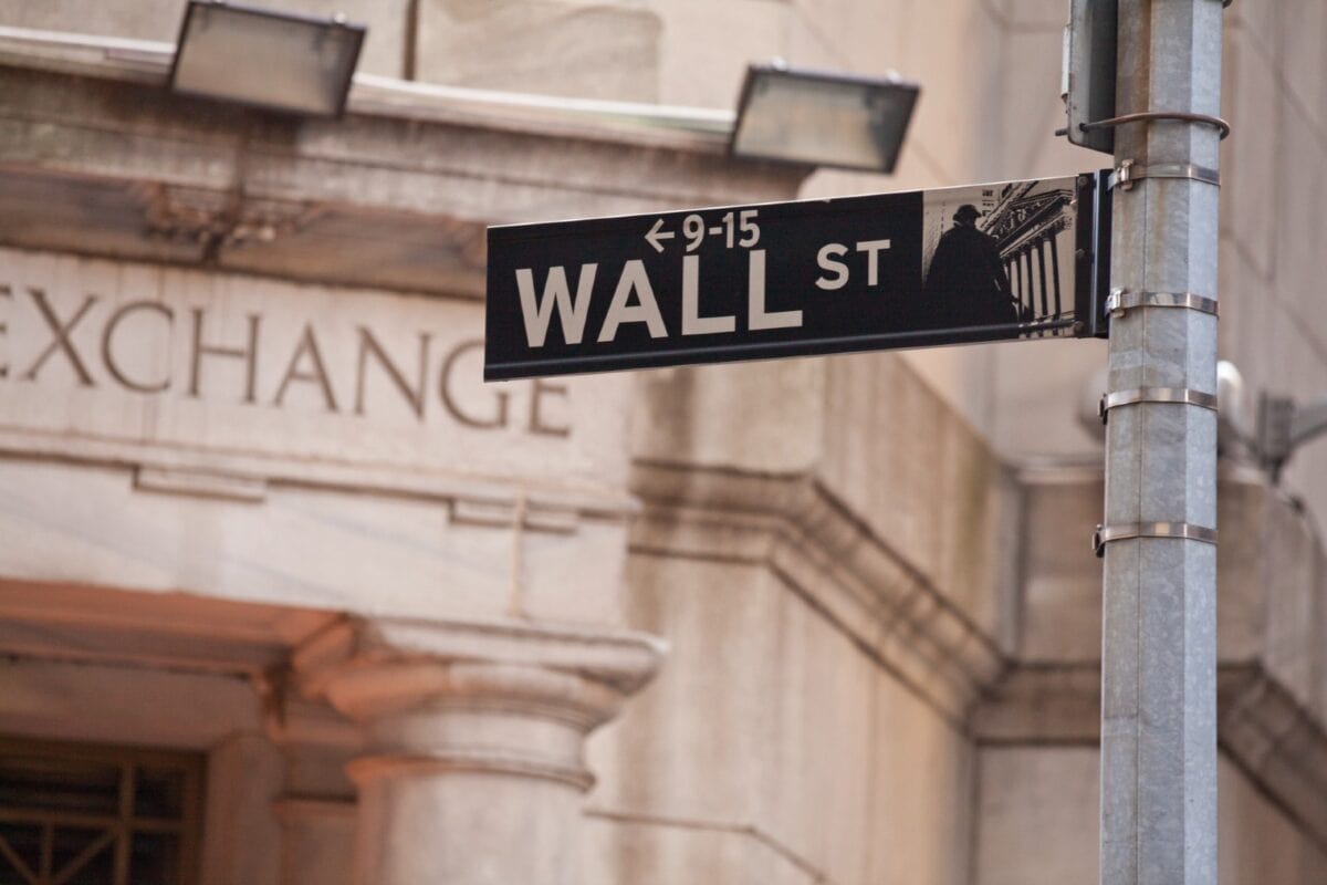 Wall Street sign in New York City